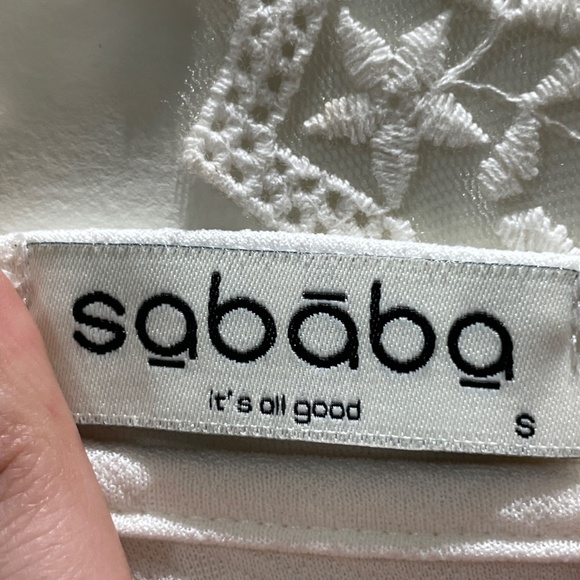 Lacy Back Short White Dress - Picture 6 of 6